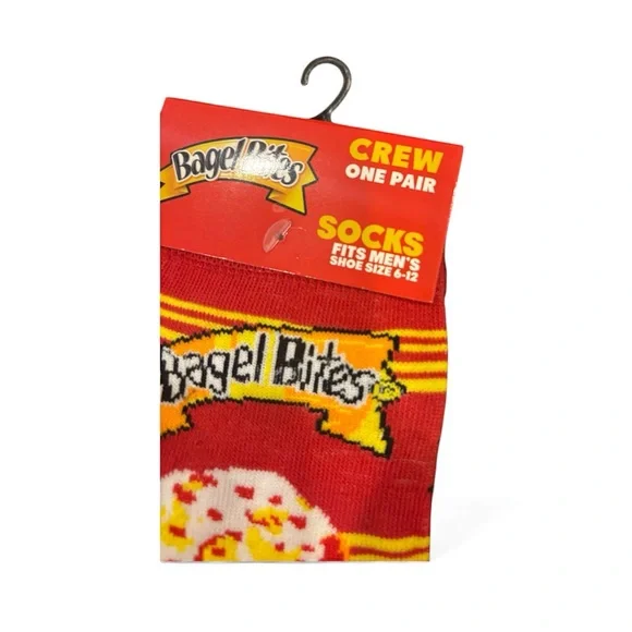 Bagel Bites and Doritos Crew Socks Set - Red and Black - Picture 3 of 4
